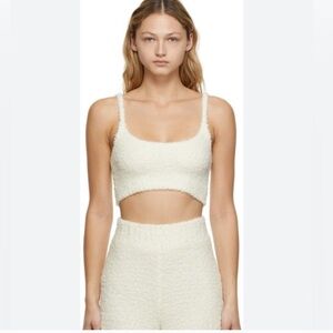 SKIMS Desert Knit Shorts and Bra Top Set